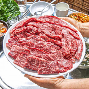 1++ 한우 특수부위 모둠 600g 4종 (업진,앞치마,삼각,보섭)