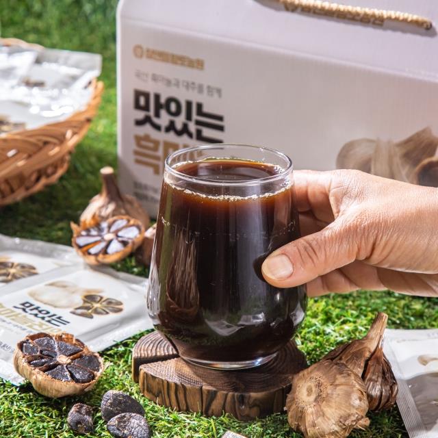 하루 한 포, 간편한 활력 충전! 국내산 흑마늘즙