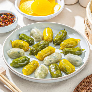한입에 쏙! 쫀득한 삼색 옹심이 만두