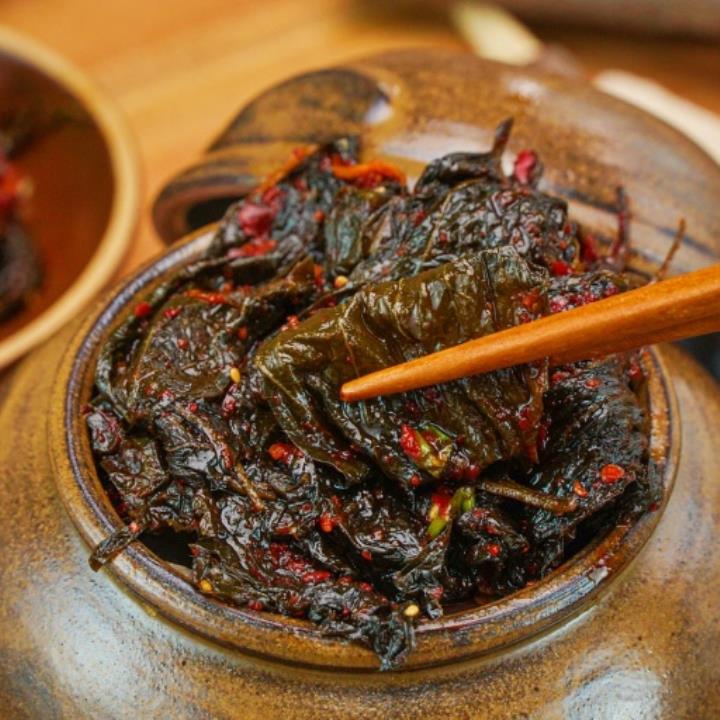 부드럽고 향긋한! 양념깻잎장아찌