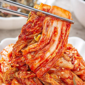 갓 무친 아삭한 알배기겉절이